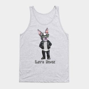 French Bulldog - let's Rock Tank Top